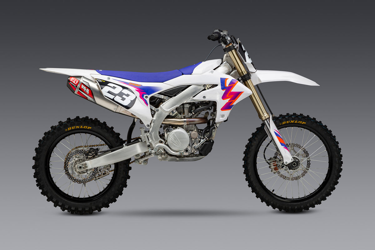 YZ250F 2024 RS-4 Stainless Slip-On Exhaust, w/ Aluminum Muffler