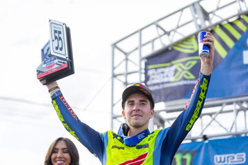 Hunter Lawrence Gives ’25 CRF450R a Moto Win and Podium Overall Finish in AMA Debut