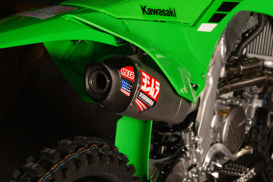 KX250F 2025 RS-12 Stainless Full Exhaust, w/ Stainless Muffler