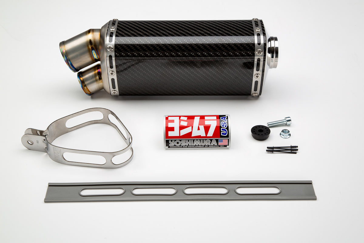 Yoshimura BUILDER SERIES TRI-OVAL DUAL TIP MUFFLER KIT – Yoshimura R&D ...