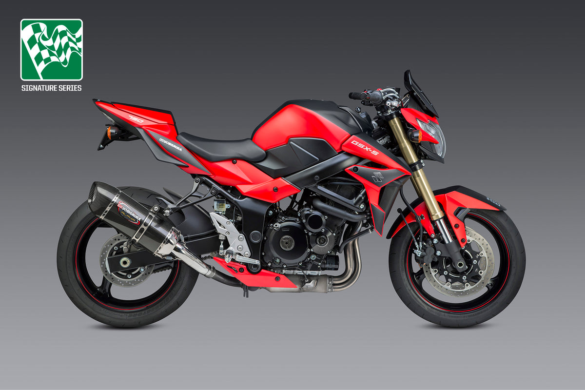 Yoshimura GSX-S750 / Z 2015-16 ALPHA Slip-On Exhaust Carbon Muffler ...