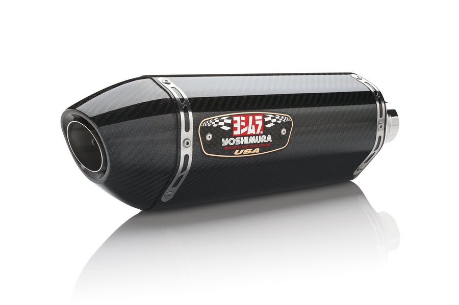 CBR300R 15-22/CB300F 15-16 Race R-77 Stainless Slip-On Exhaust, w/ Carbon Fiber Muffler