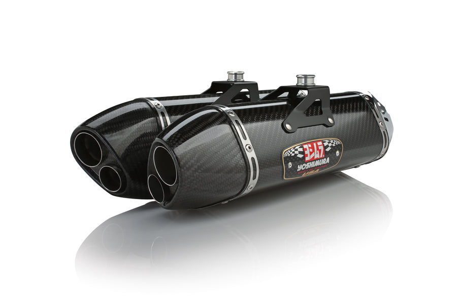 YZF-R1 09-14 TRC-D Stainless Slip-On Exhaust, w/ Carbon Fiber Mufflers